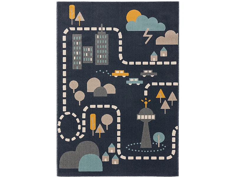 Tapis enfant Juno Bleu 160x230 cm