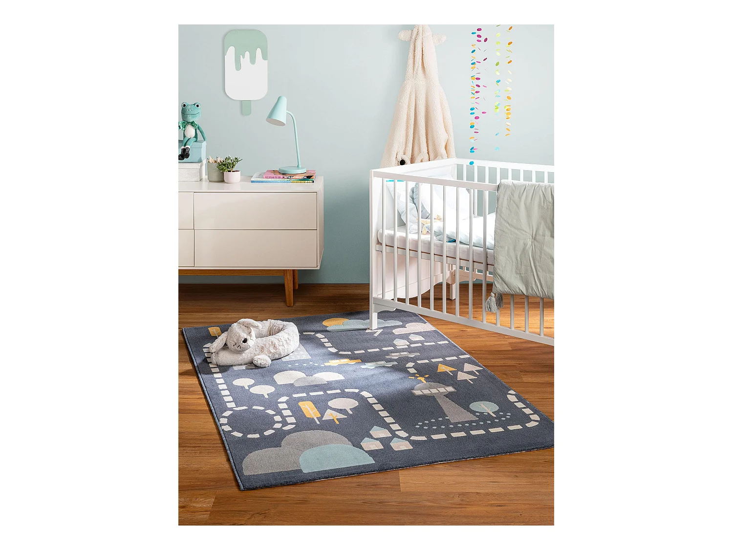 Tapis enfant Juno Bleu 160x230 cm