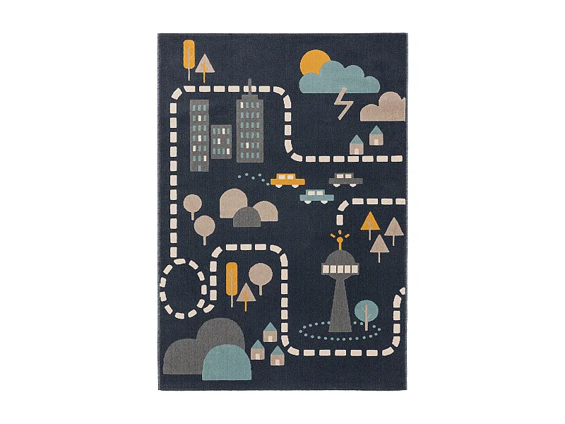 Tapis enfant Juno Bleu 160x230 cm