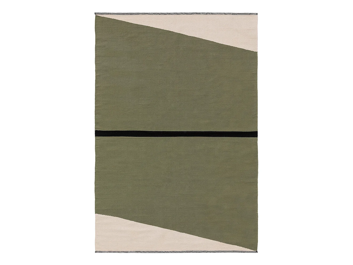 Tapis en coton Lenny Vert 80x120 cm