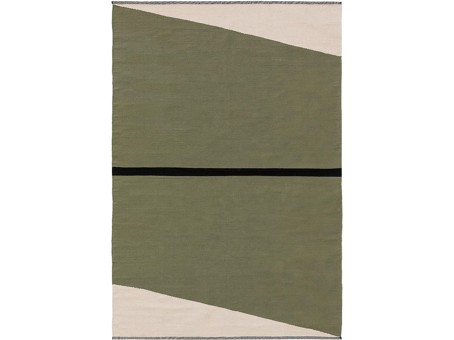 Tapis en coton Lenny Vert 80x120 cm