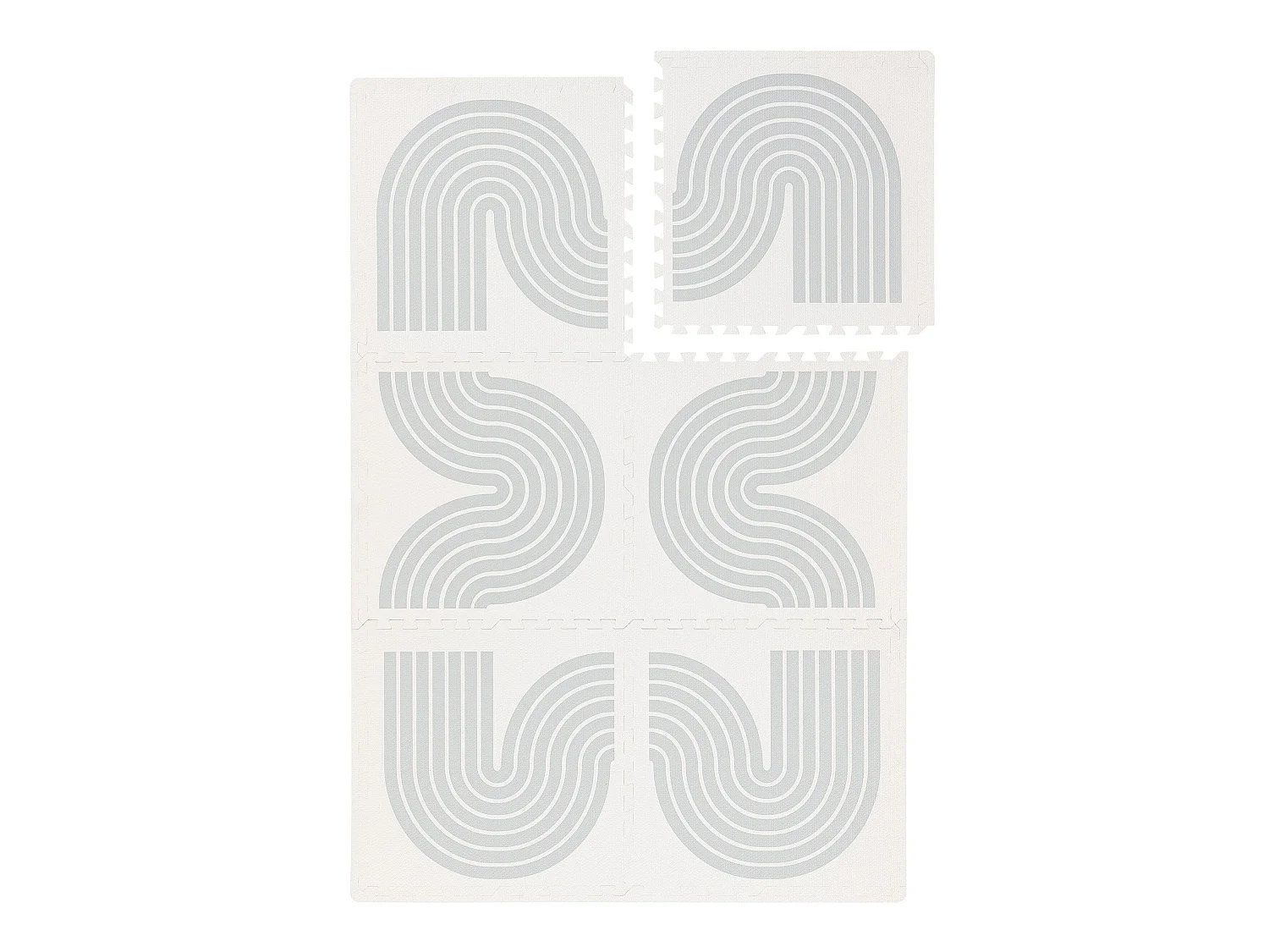 Tapis de jeu Archie Crème/Gris 120x180 cm