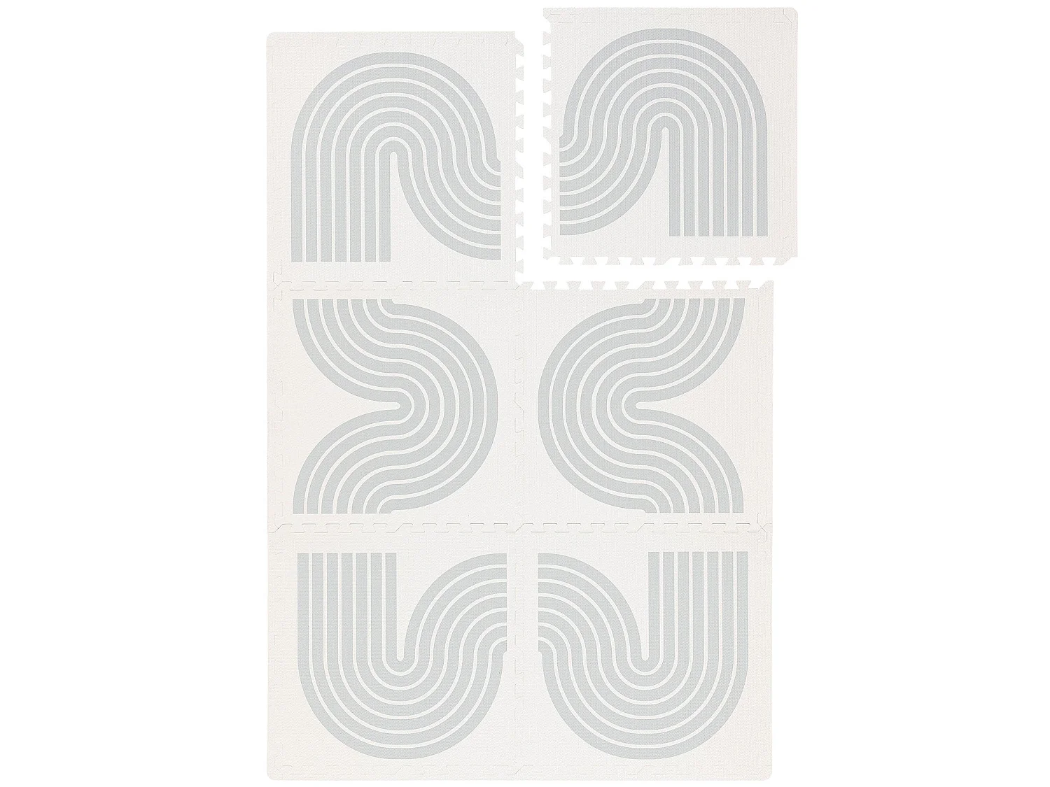 Tapis de jeu Archie Crème/Gris 120x180 cm