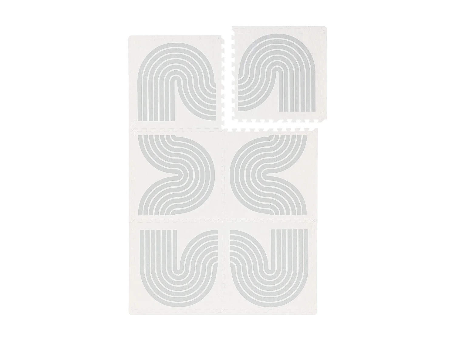 Tapis de jeu Archie Crème/Gris 120x180 cm