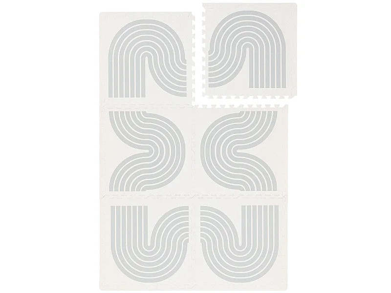 Tapis de jeu Archie Crème/Gris 120x180 cm