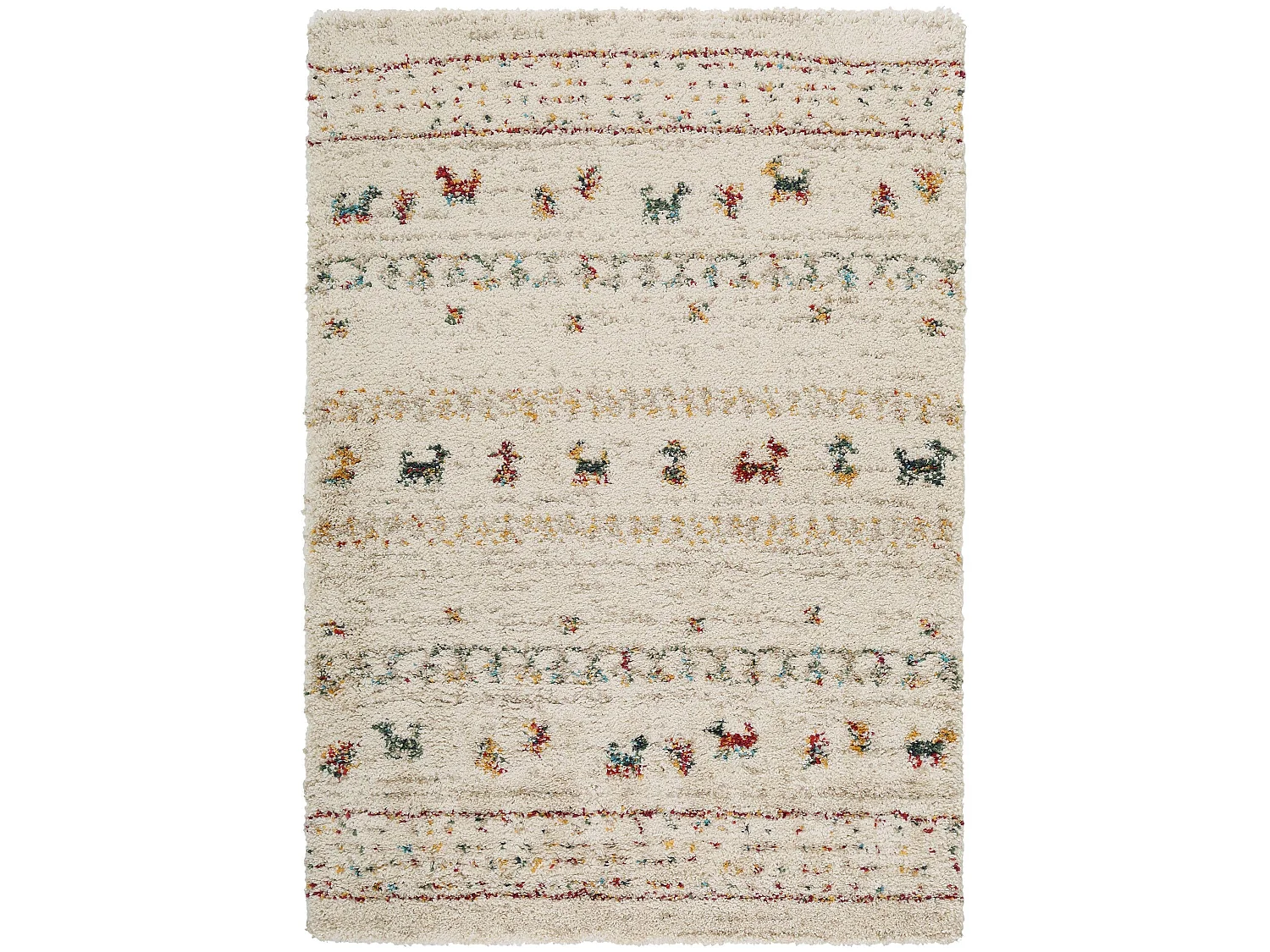 Tapis à poils longs Gobi Beige 160x230 cm