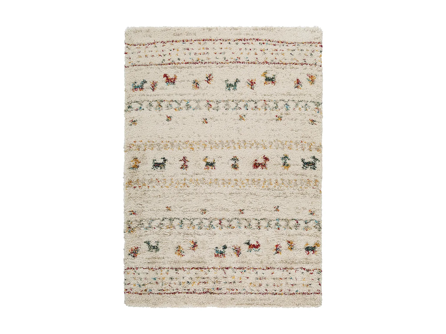 Tapis à poils longs Gobi Beige 160x230 cm