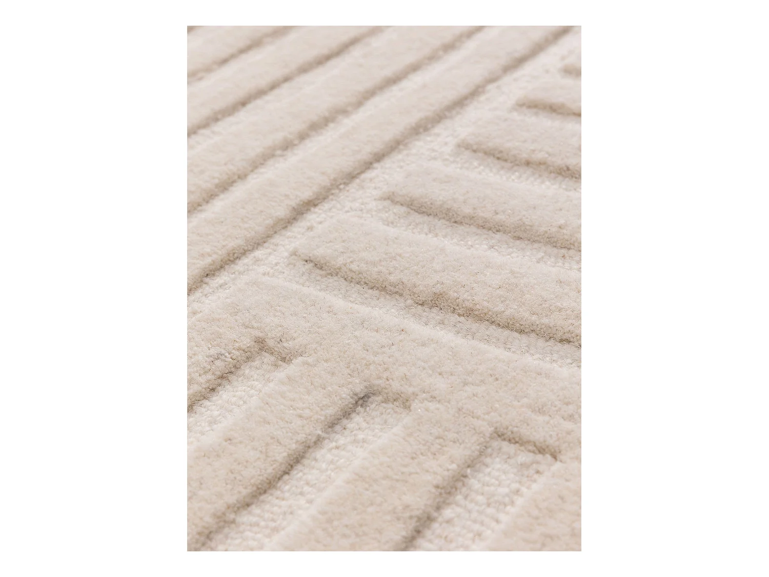Tapis de laine Yanis Ivory 250x350 cm