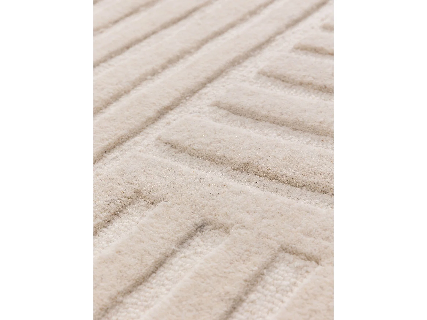 Tapis de laine Yanis Ivory 250x350 cm