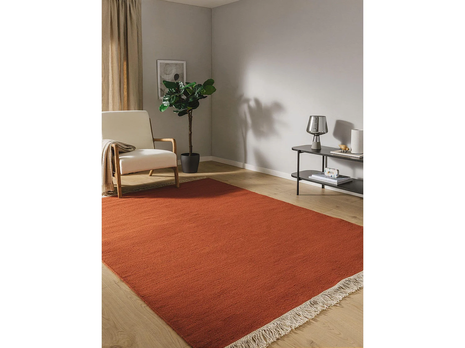 Tapis de laine Liv Orange 140x200 cm