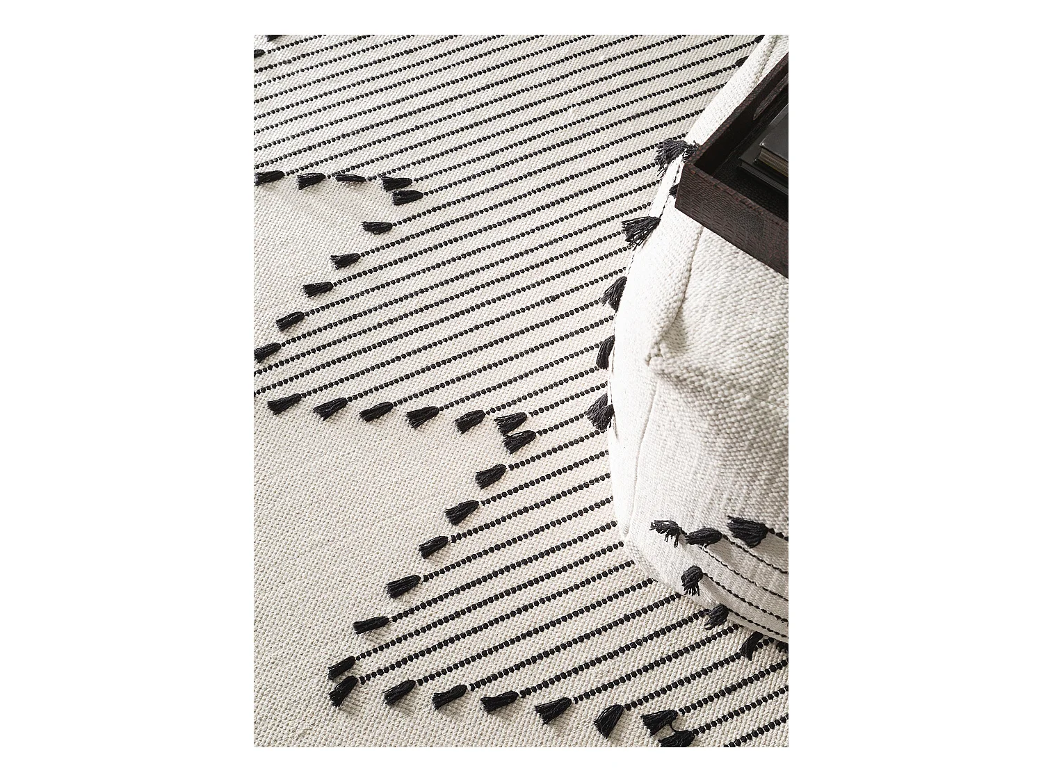 Tapis en coton Bo Ivory 120x170 cm