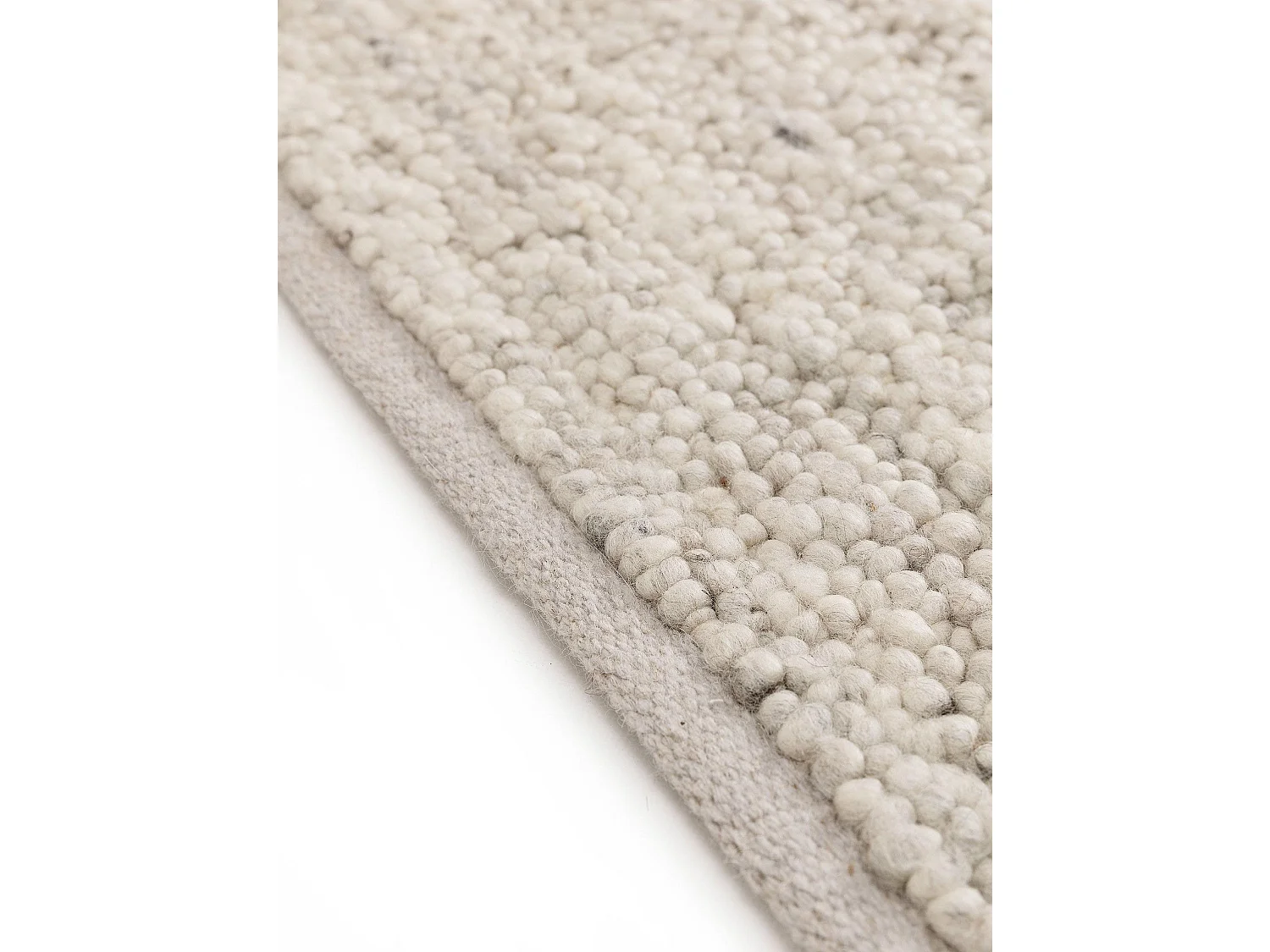 Tapis de laine Finn Ivory Grey 140x200 cm