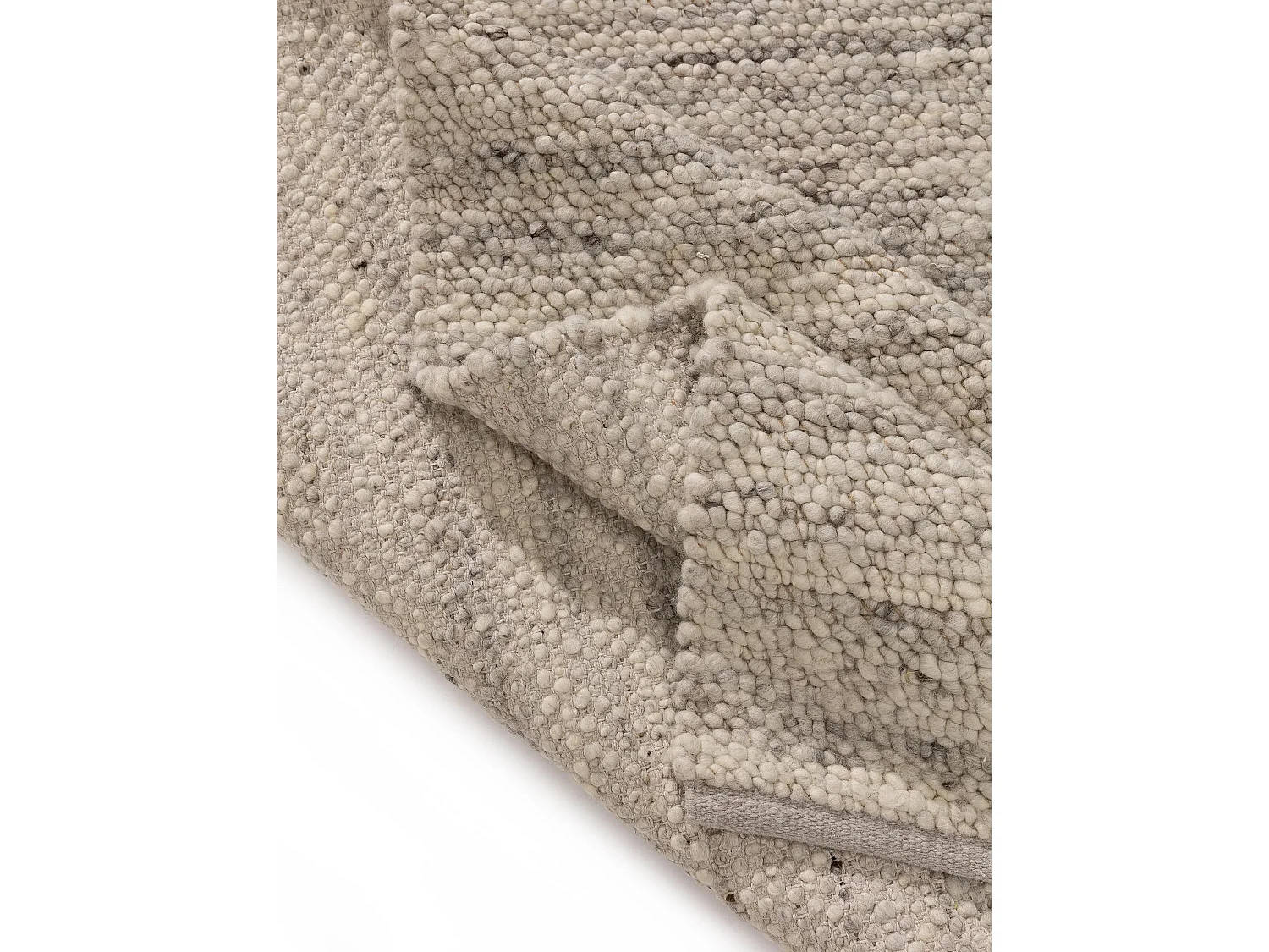 Tapis de laine Finn Ivory Grey 140x200 cm
