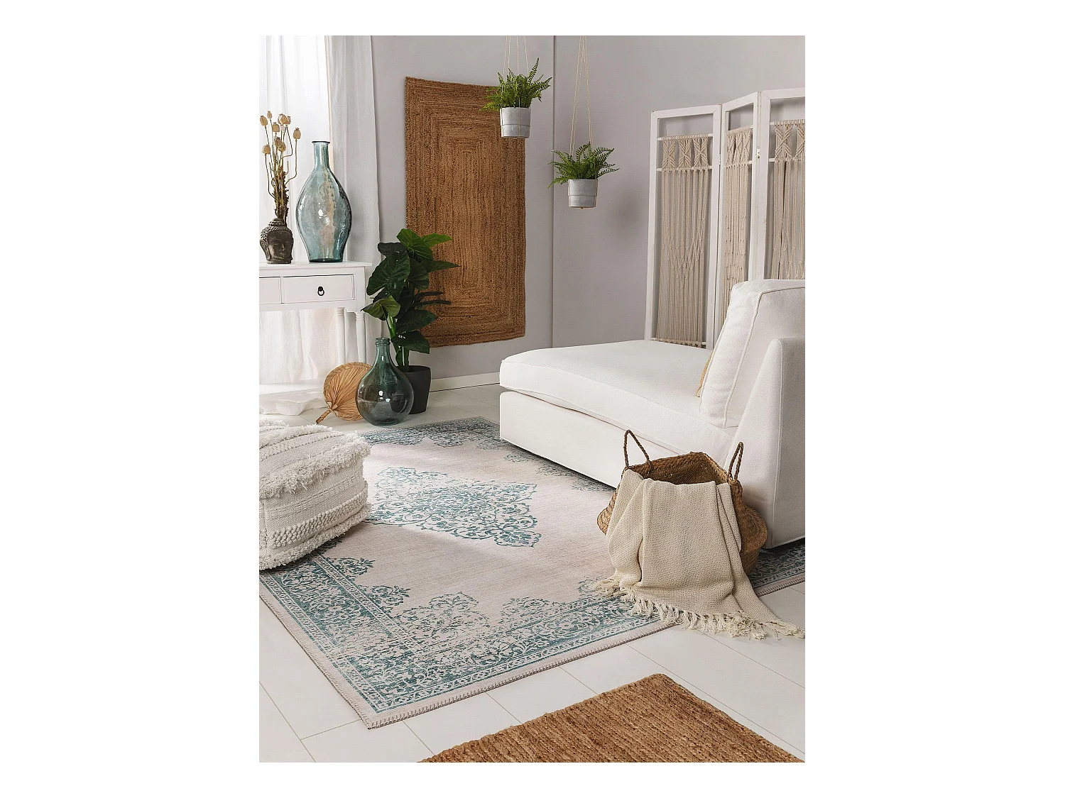 Tapis Laury Turquoise 200x300 cm