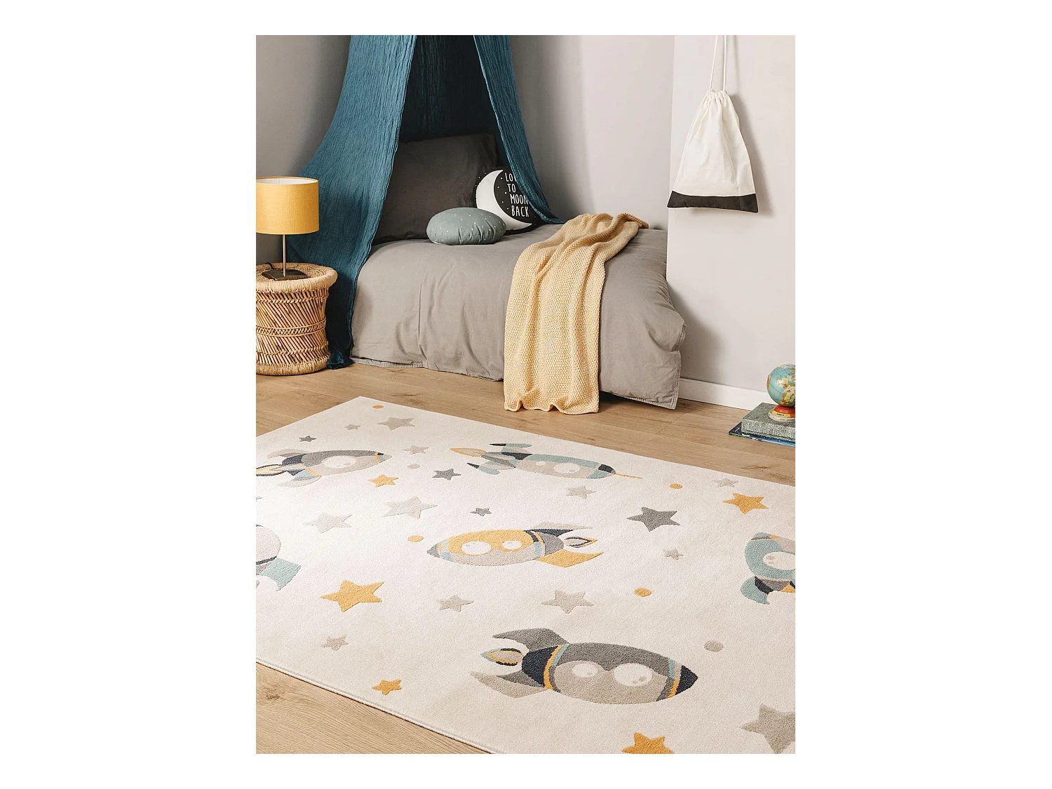 Tapis enfant Apollo Crème 140x200 cm
