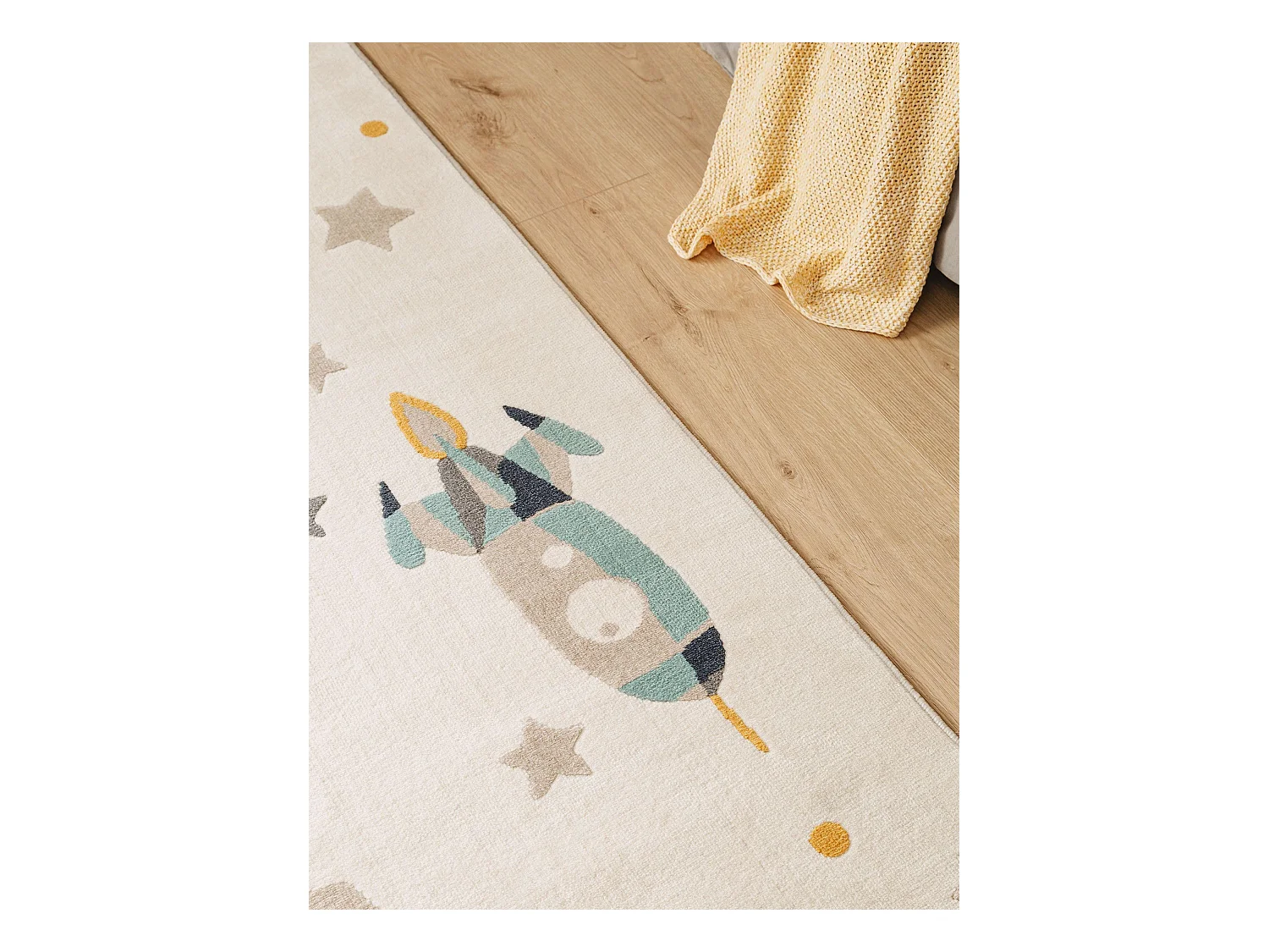 Tapis enfant Apollo Crème 140x200 cm