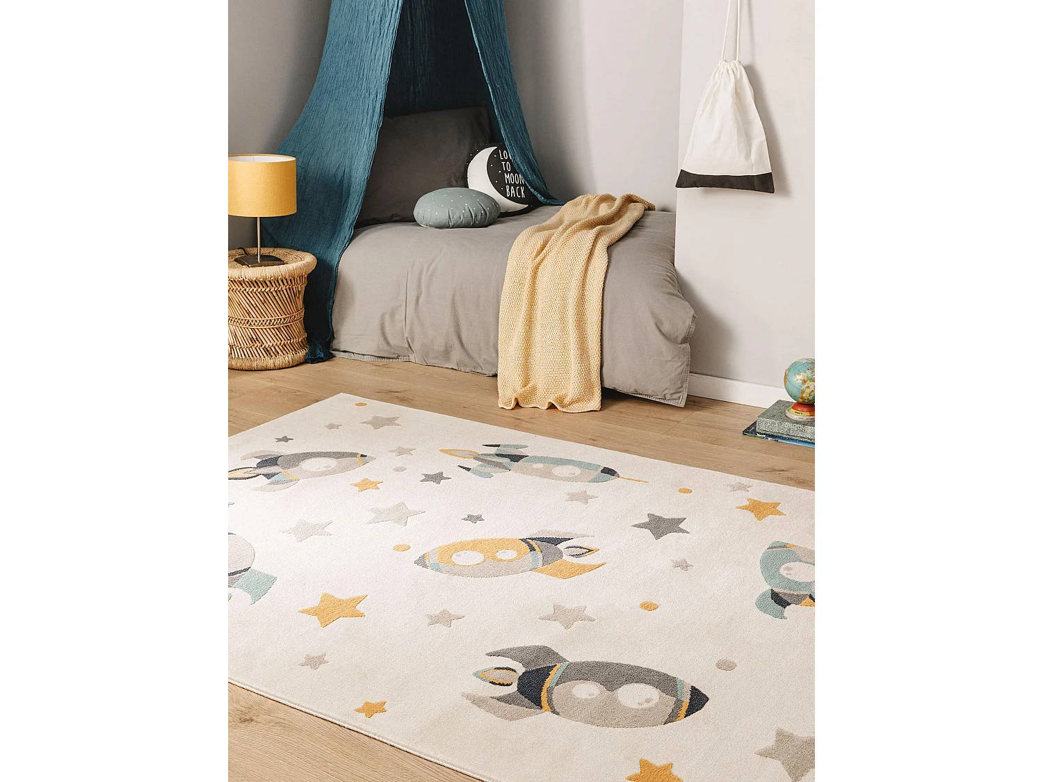 Tapis enfant Apollo Crème 140x200 cm