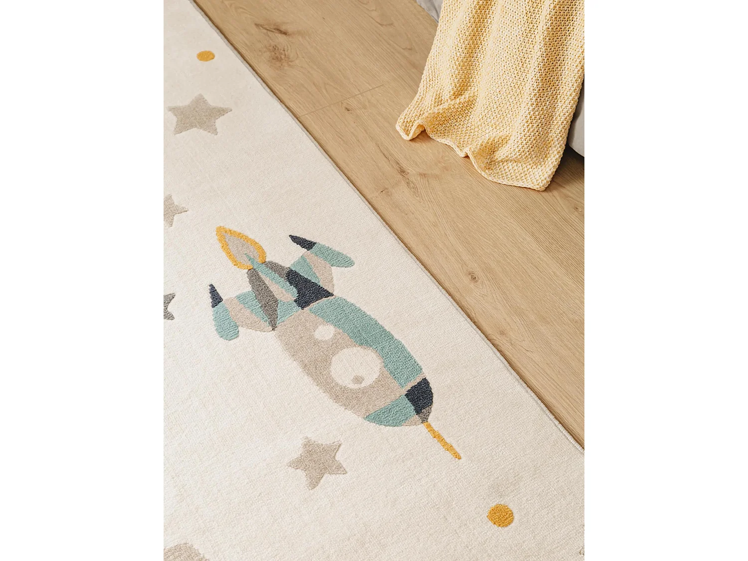Tapis enfant Apollo Crème 140x200 cm