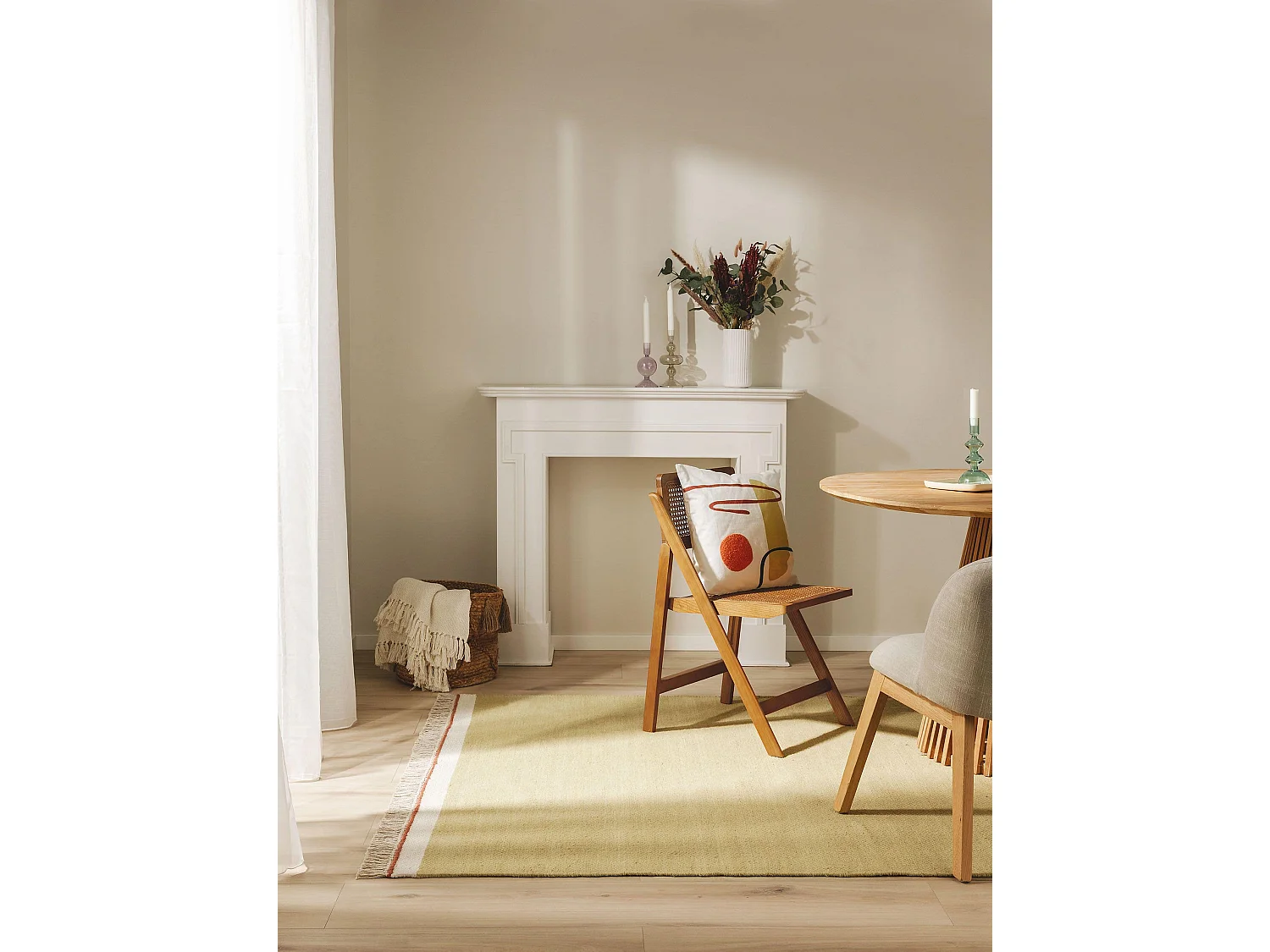 Tapis de laine Karla Vert 80x120 cm