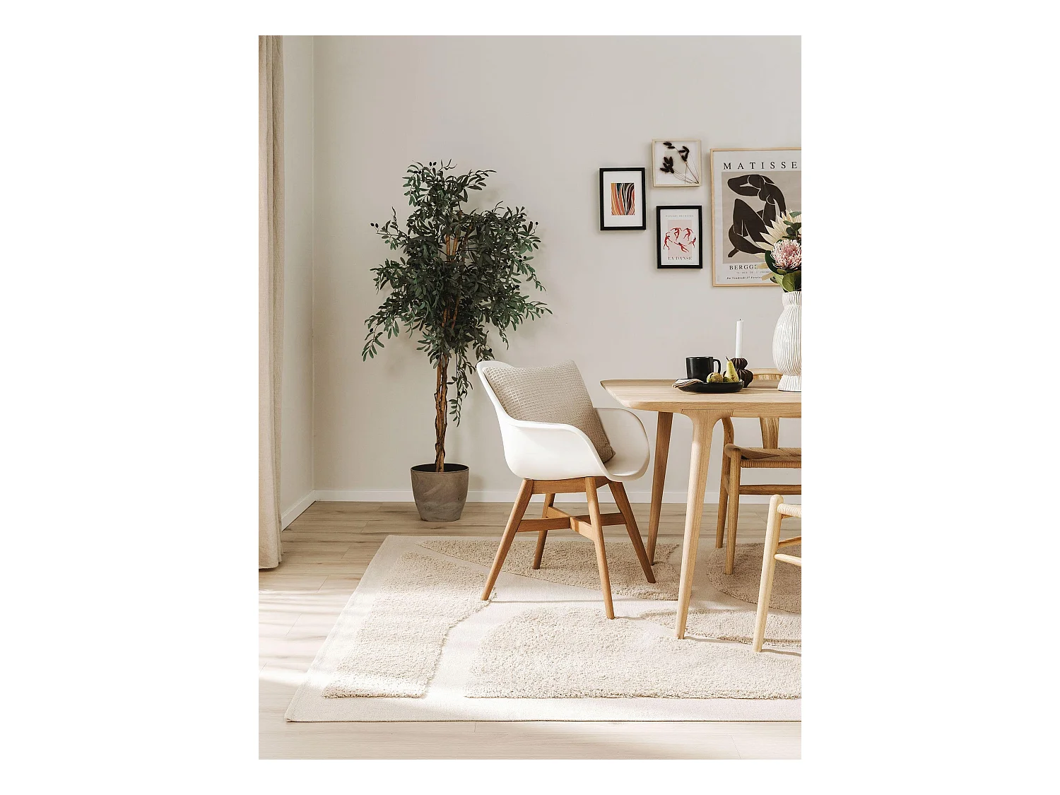 Tapis en coton Isla Beige 200x300 cm