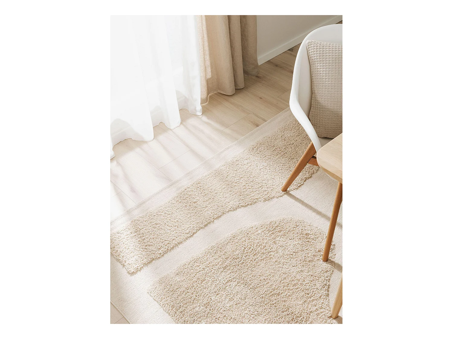 Tapis en coton Isla Beige 200x300 cm