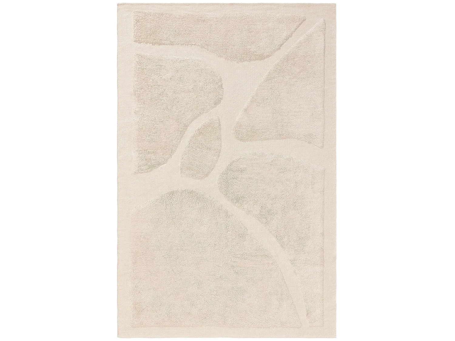 Tapis en coton Isla Beige 200x300 cm