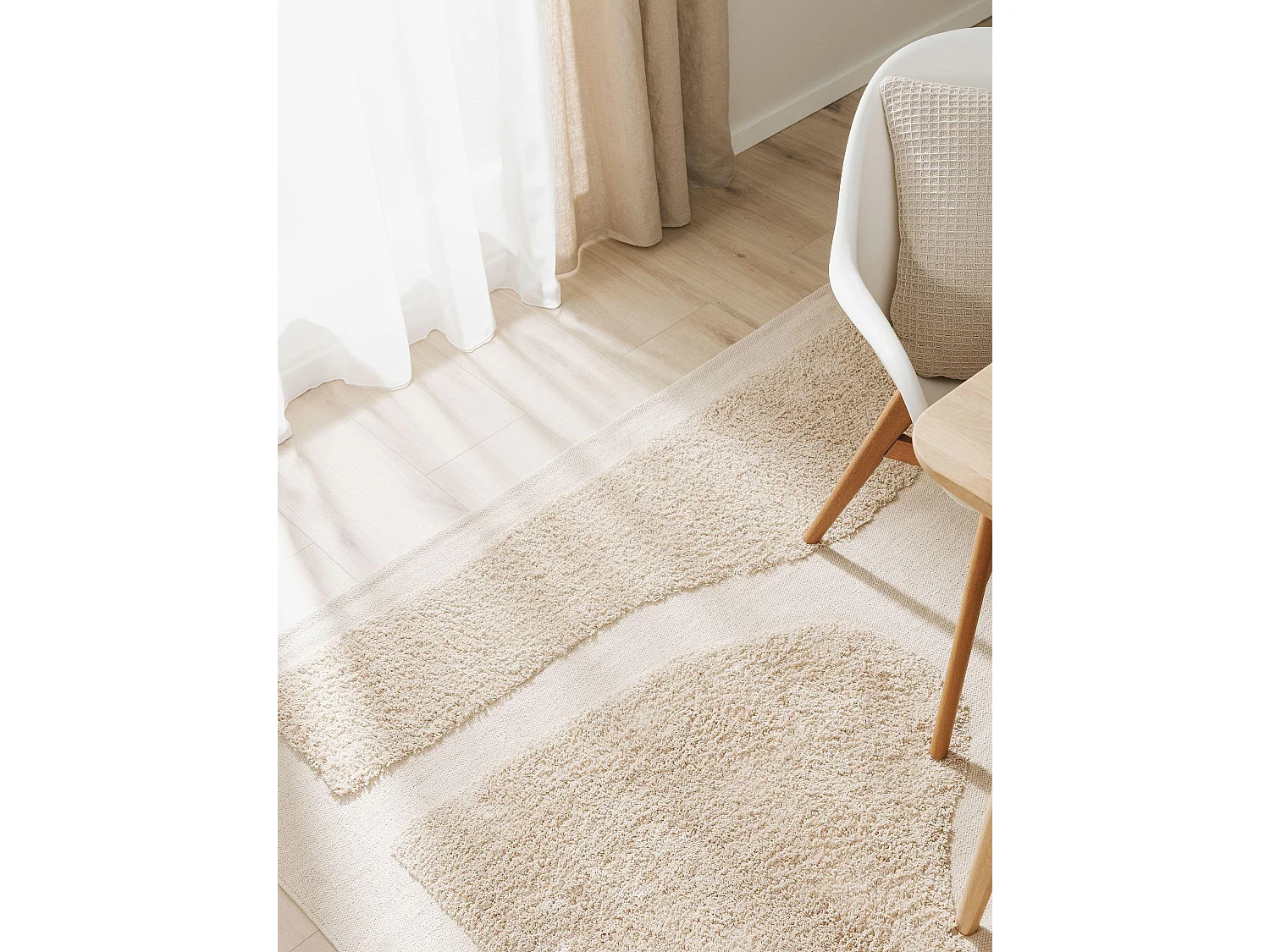 Tapis en coton Isla Beige 200x300 cm