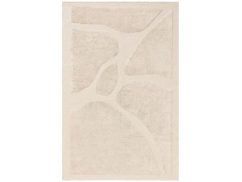 Tapis en coton Isla Beige 200x300 cm