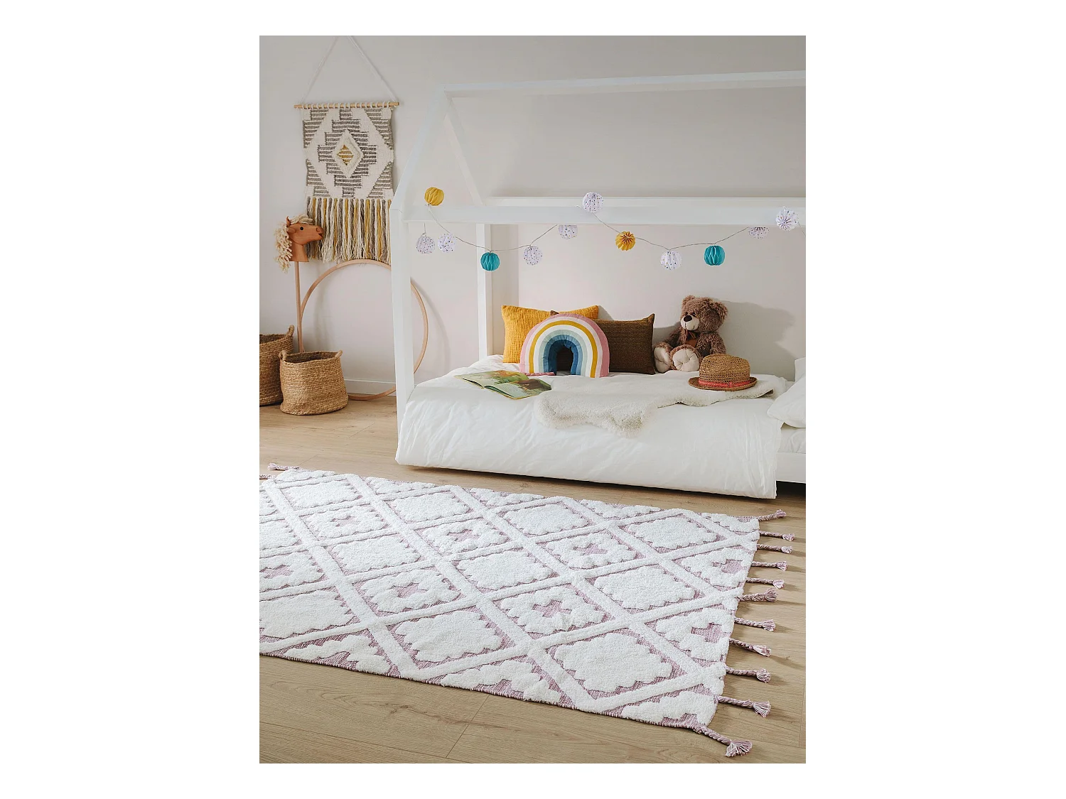 Tapis lavables pour enfants Matheo Mauve 160x230 cm