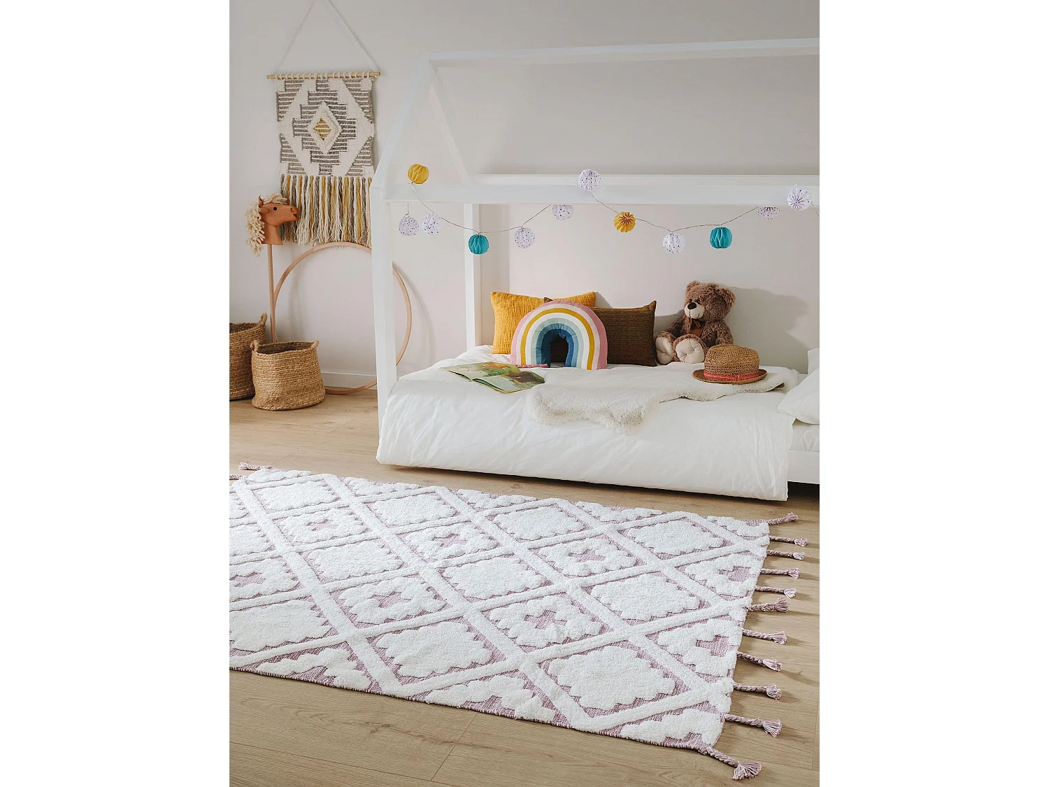 Tapis lavables pour enfants Matheo Mauve 160x230 cm