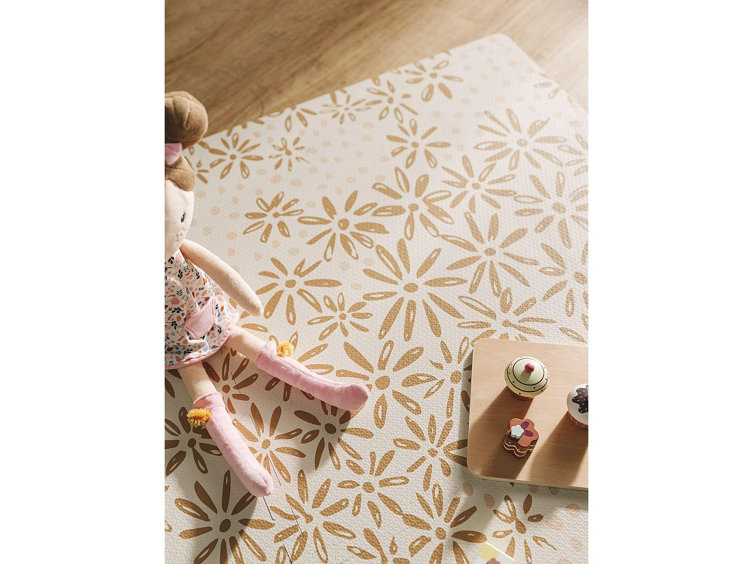 Tapis de jeu Daisy Beige 120x180 cm