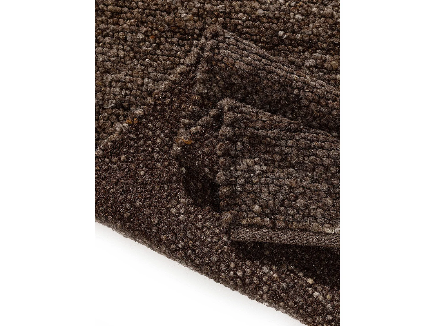 Tapis de laine Finn Marron 70x200 cm