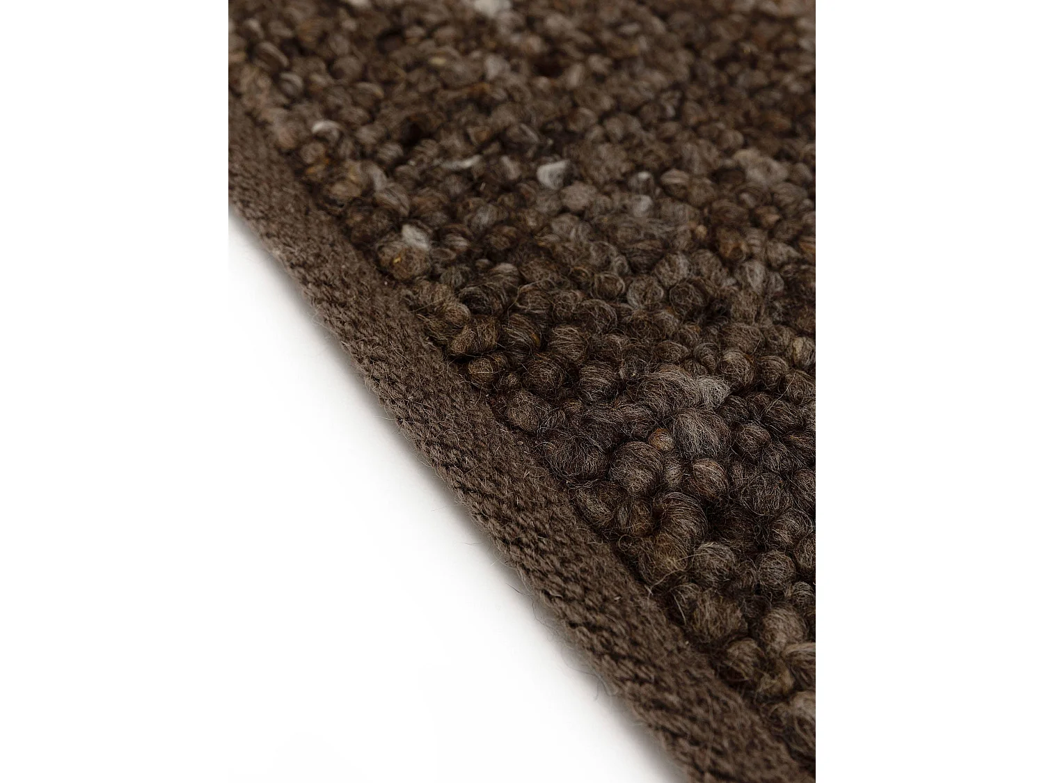 Tapis de laine Finn Marron 70x200 cm