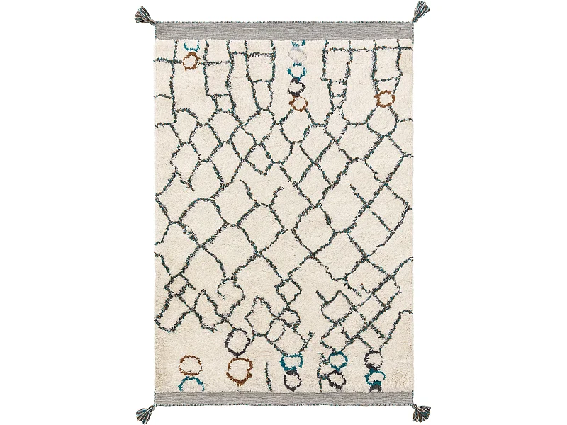 Tapis de laine Floki Ivory 120x170 cm