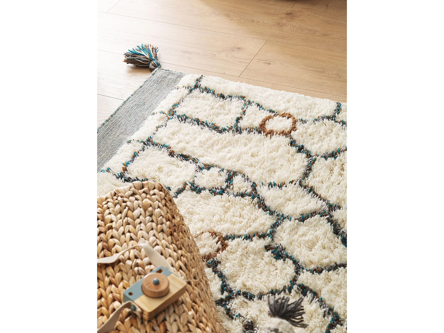 Tapis de laine Floki Ivory 120x170 cm