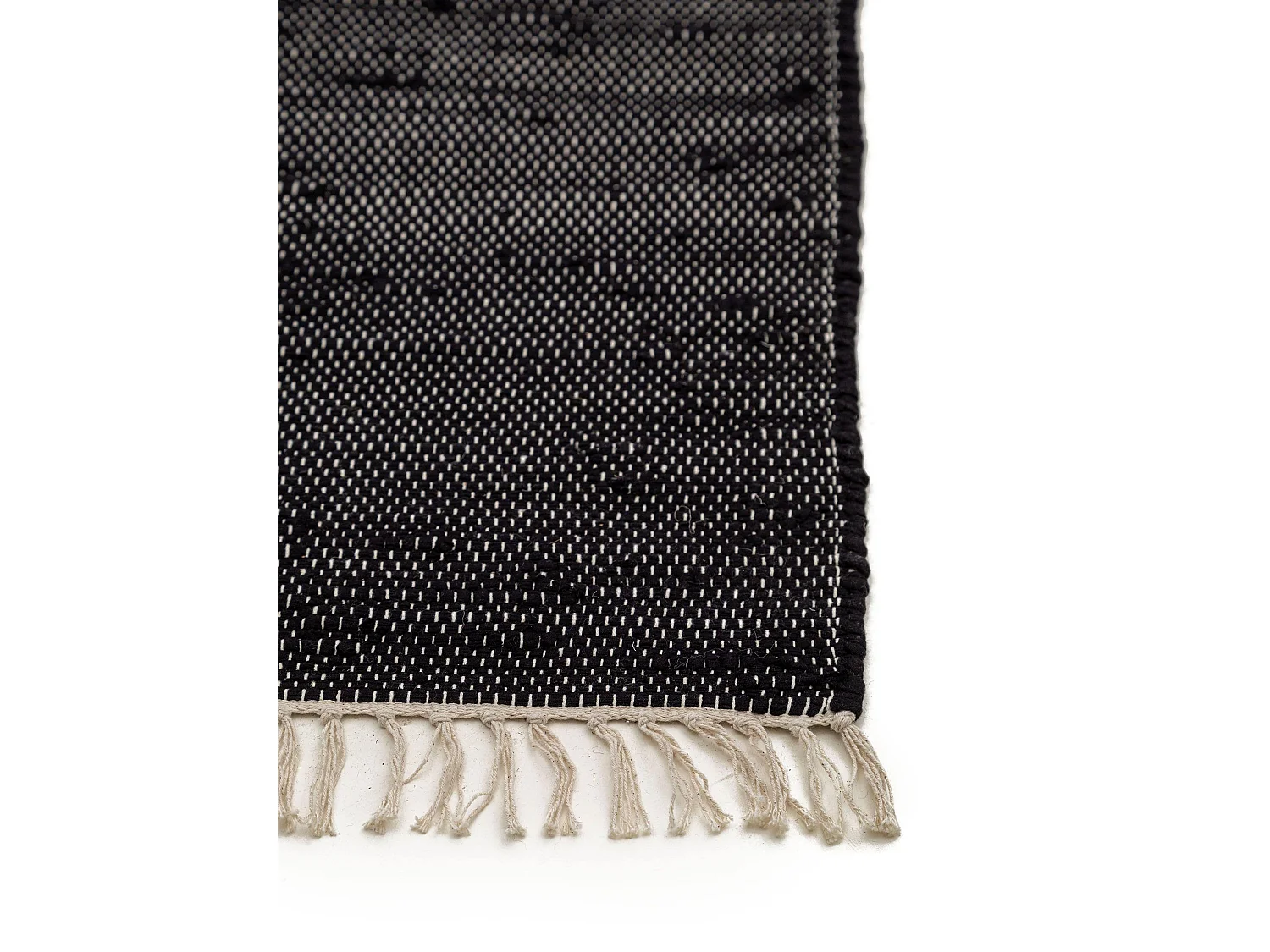 Tapis fabriqué à partir de matériaux recyclés Tom Noir 120x170 cm