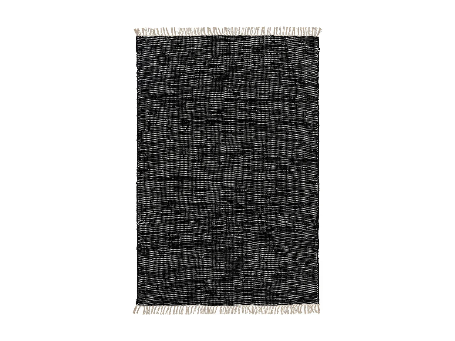 Tapis fabriqué à partir de matériaux recyclés Tom Noir 120x170 cm