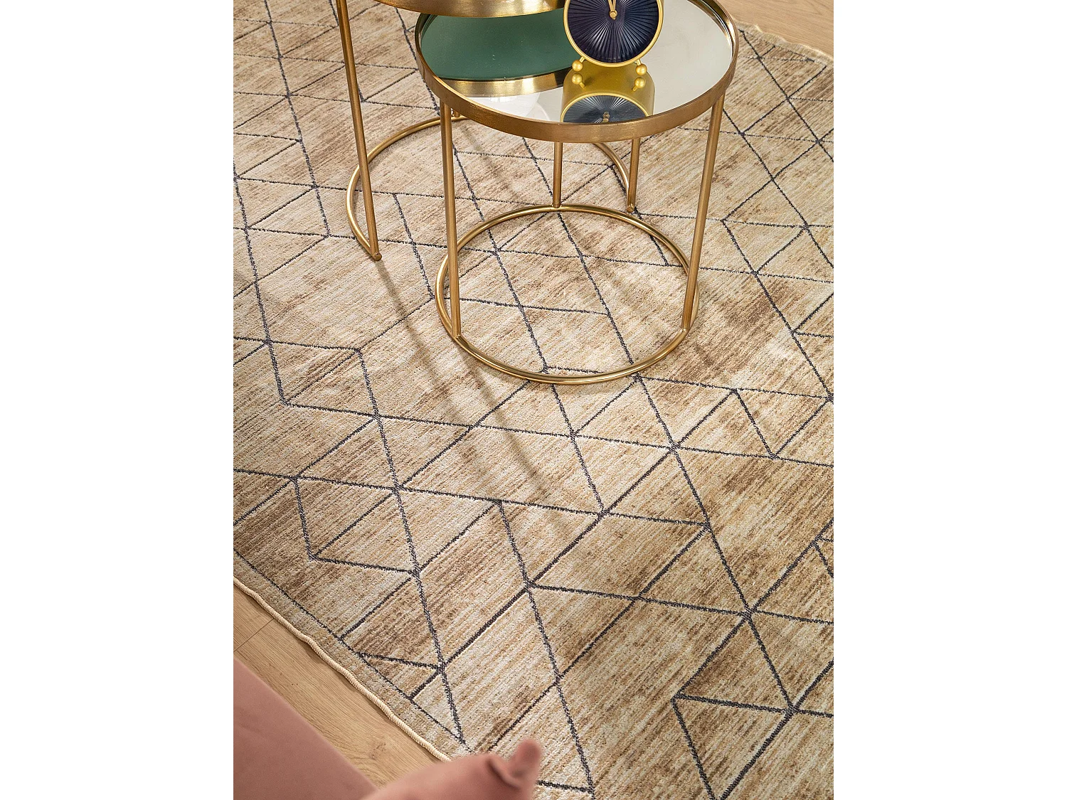 Tapis Daisy Crème 140x200 cm