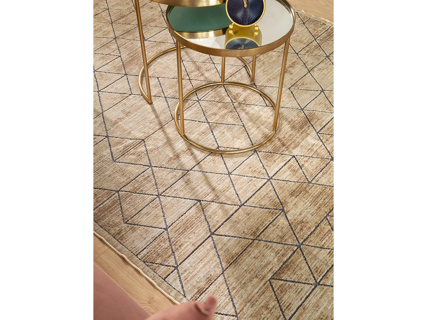Tapis Daisy Crème 140x200 cm