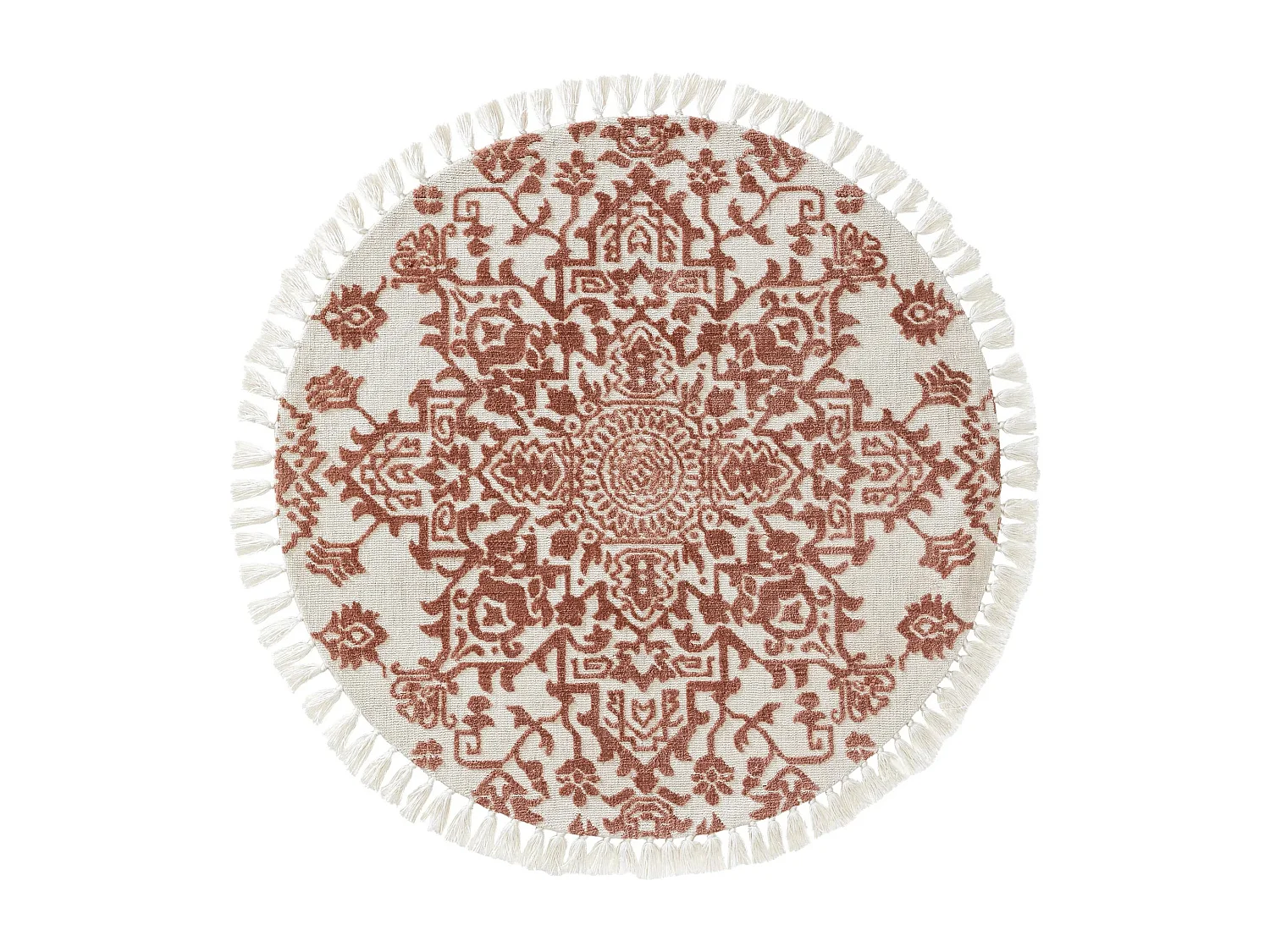 Tapis rond Elias Terracotta ø 150 cm rond