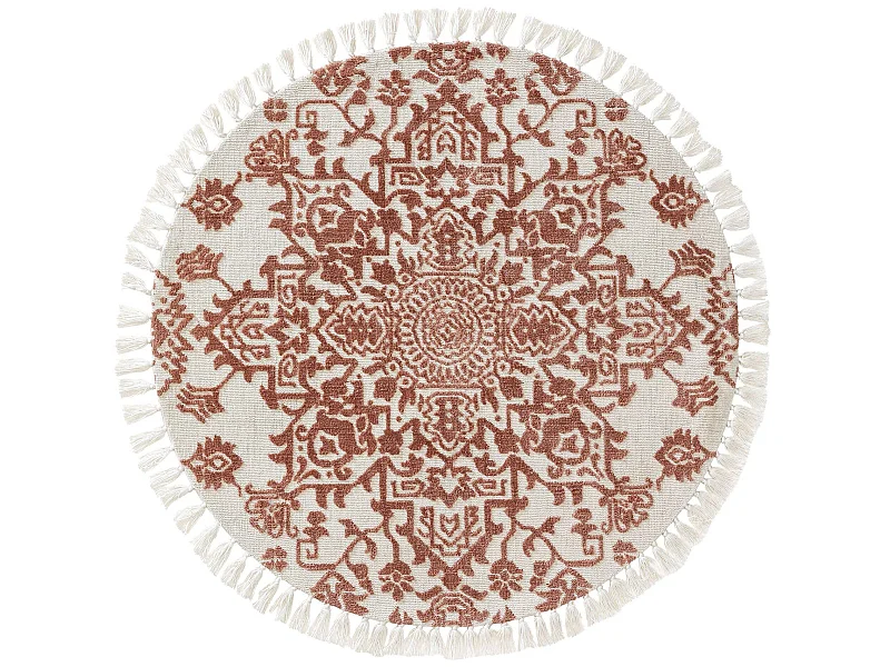 Tapis rond Elias Terracotta ø 150 cm rond