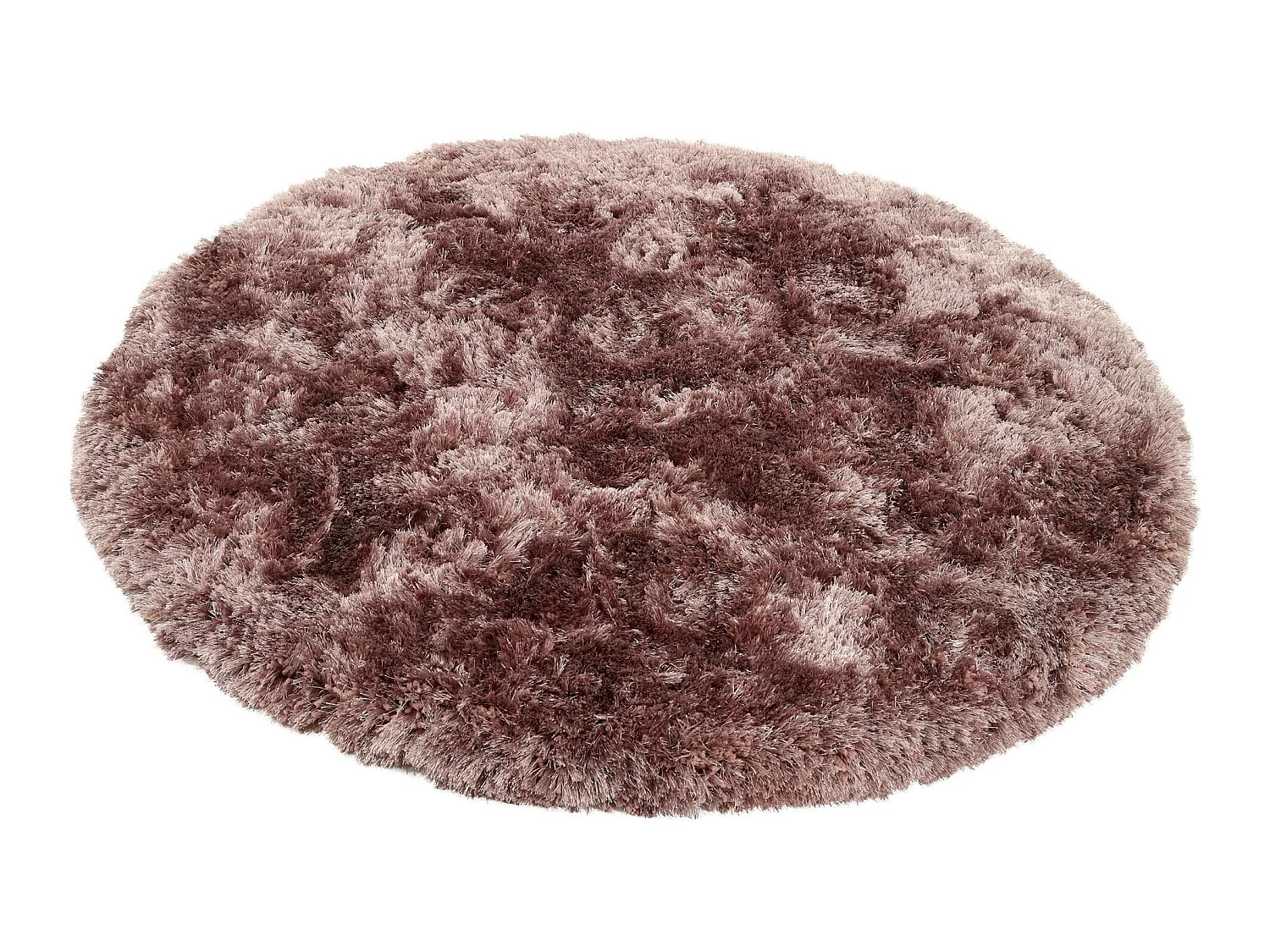 Tapis à poils longs rond Bright Mauve ø 150 cm rond