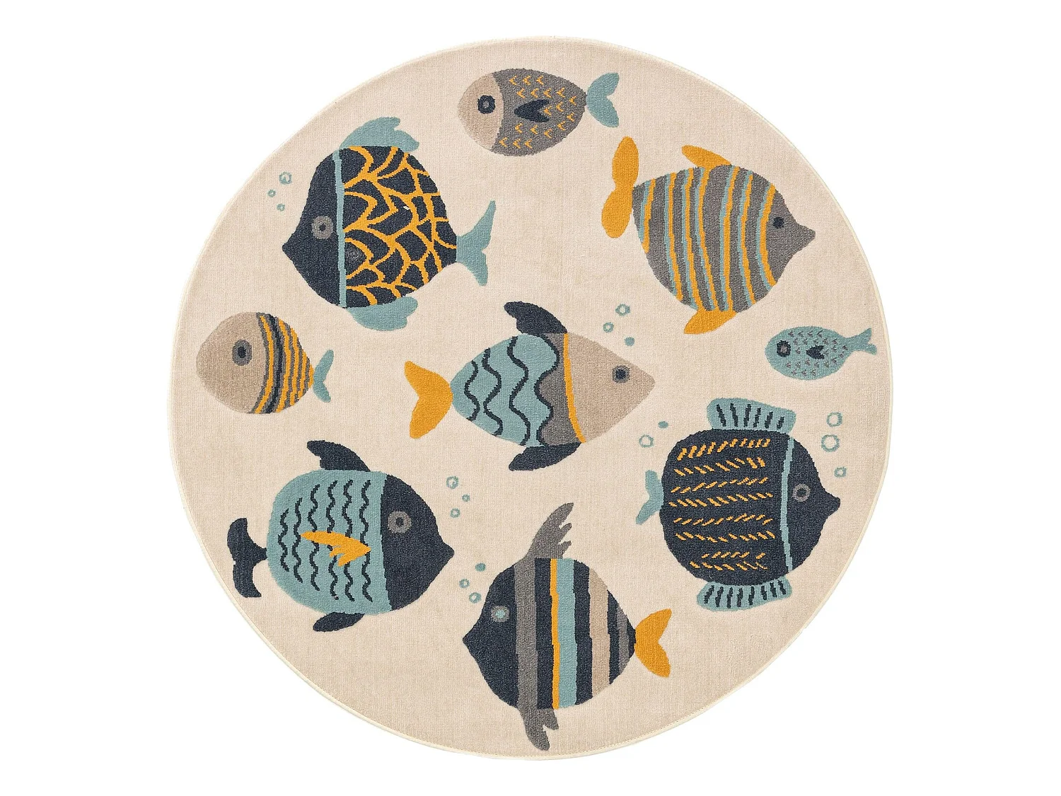 Tapis enfant Fabius Multicouleur ø 120 cm rond