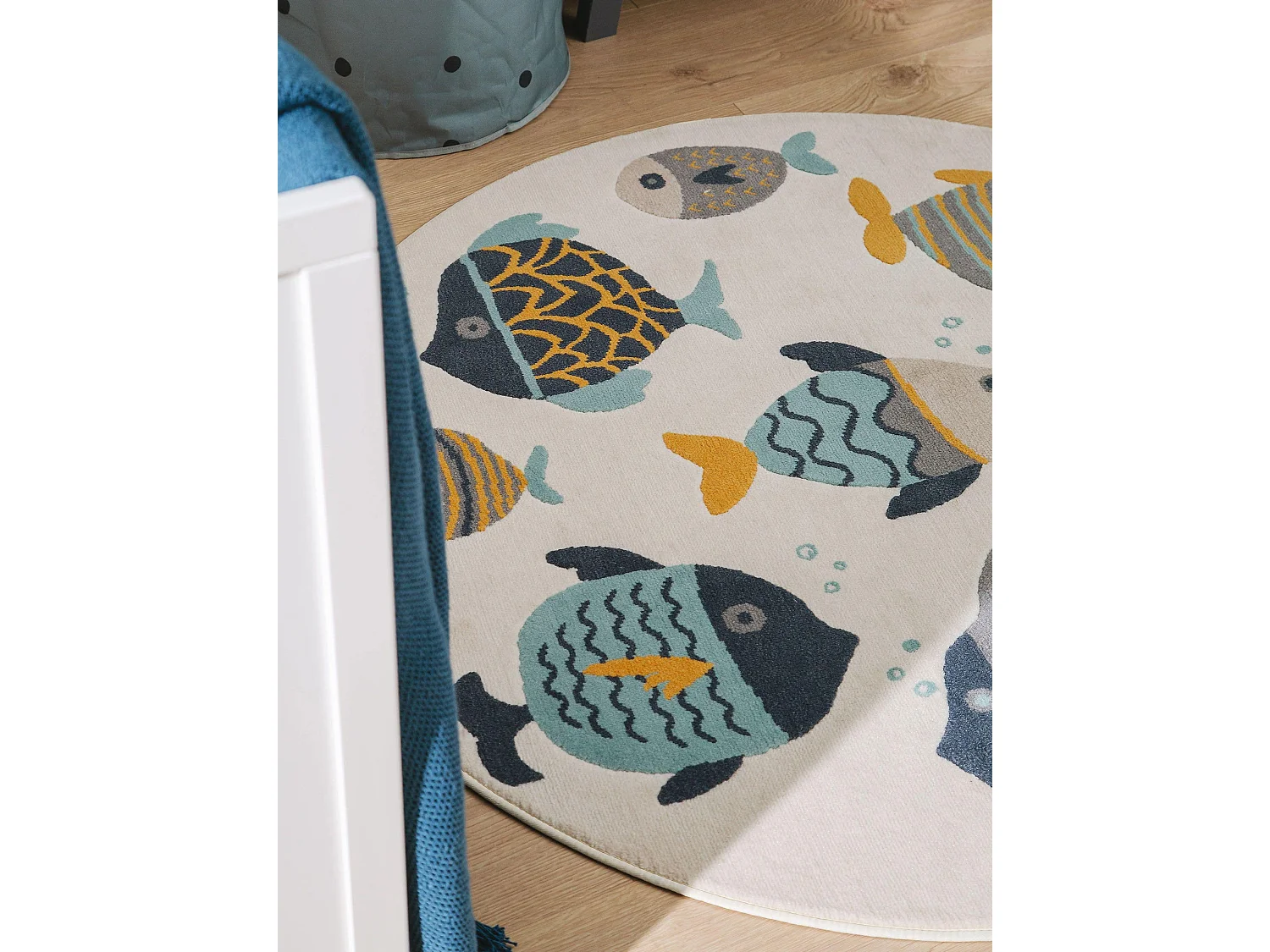 Tapis enfant Fabius Multicouleur ø 120 cm rond