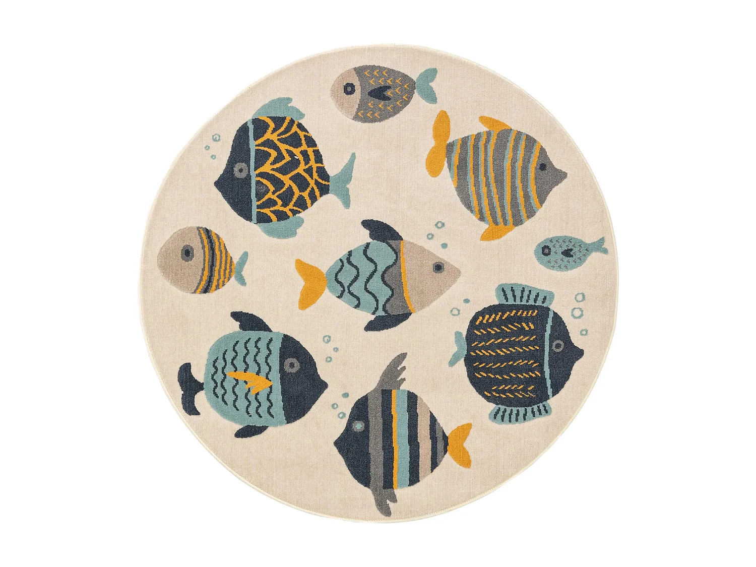 Tapis enfant Fabius Multicouleur ø 120 cm rond