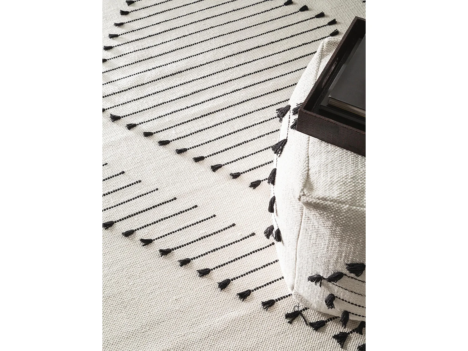 Tapis en coton Bo Ivory 120x170 cm