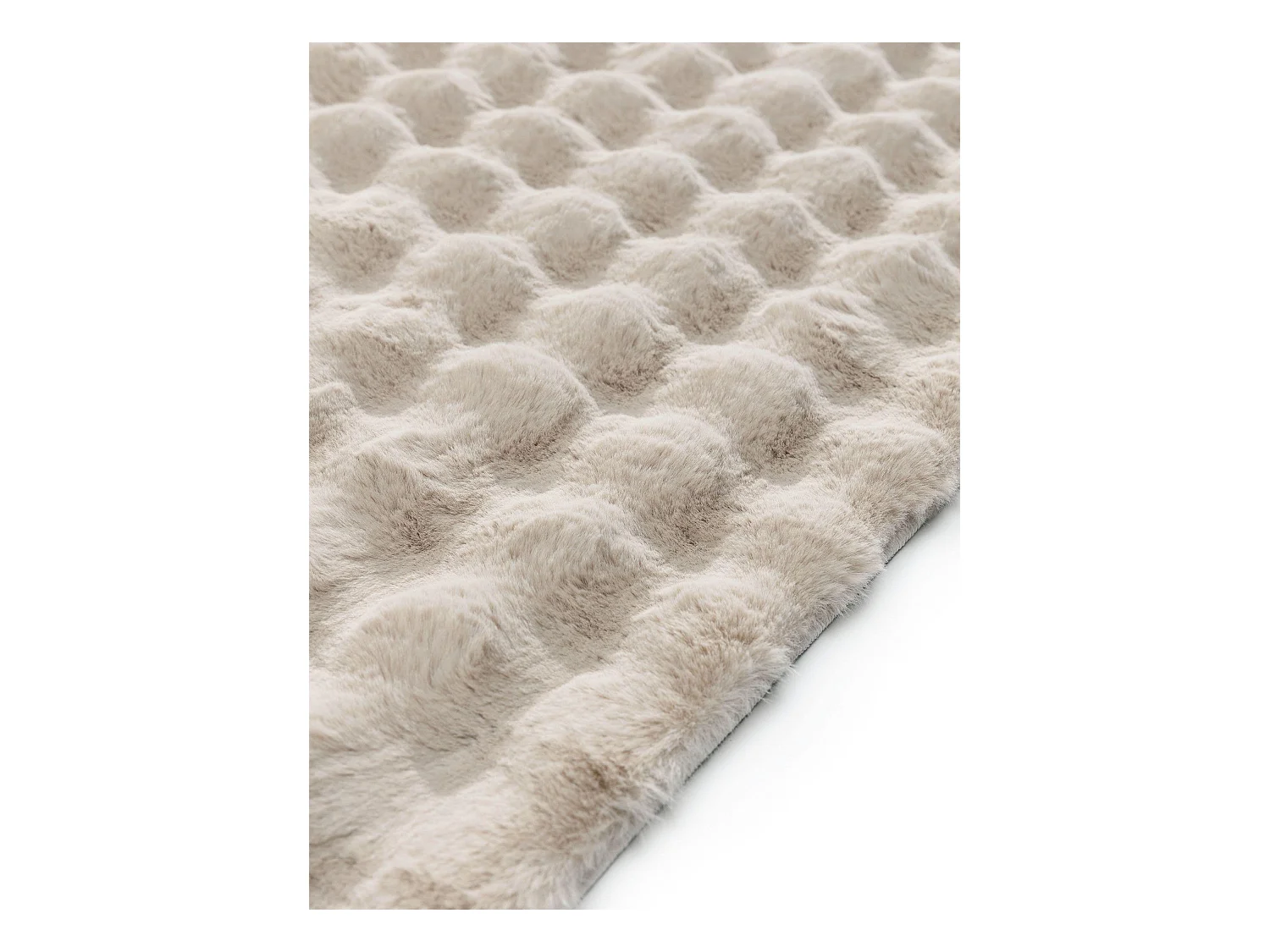 Tapis de fourrure Dave Beige 120x170 cm
