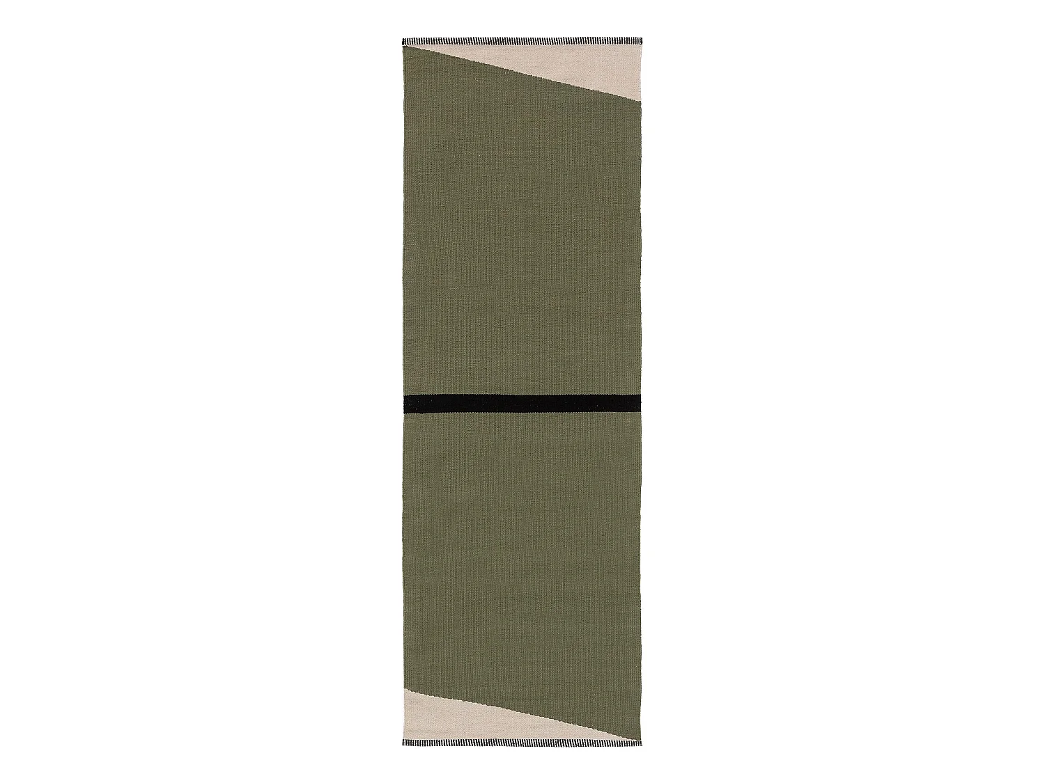 Tapis en coton Lenny Vert 70x200 cm