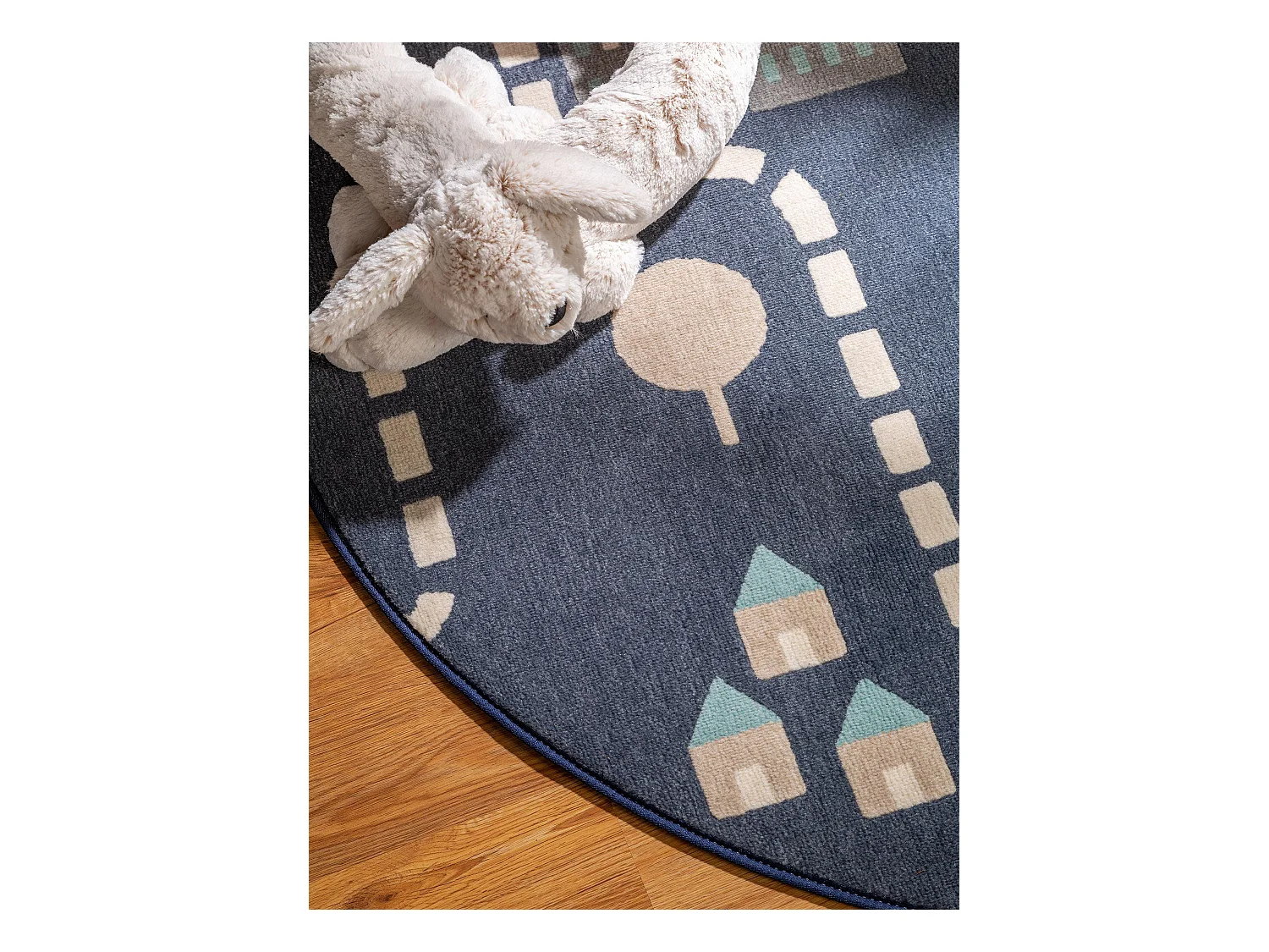 Tapis enfant Juno Bleu ø 120 cm rond