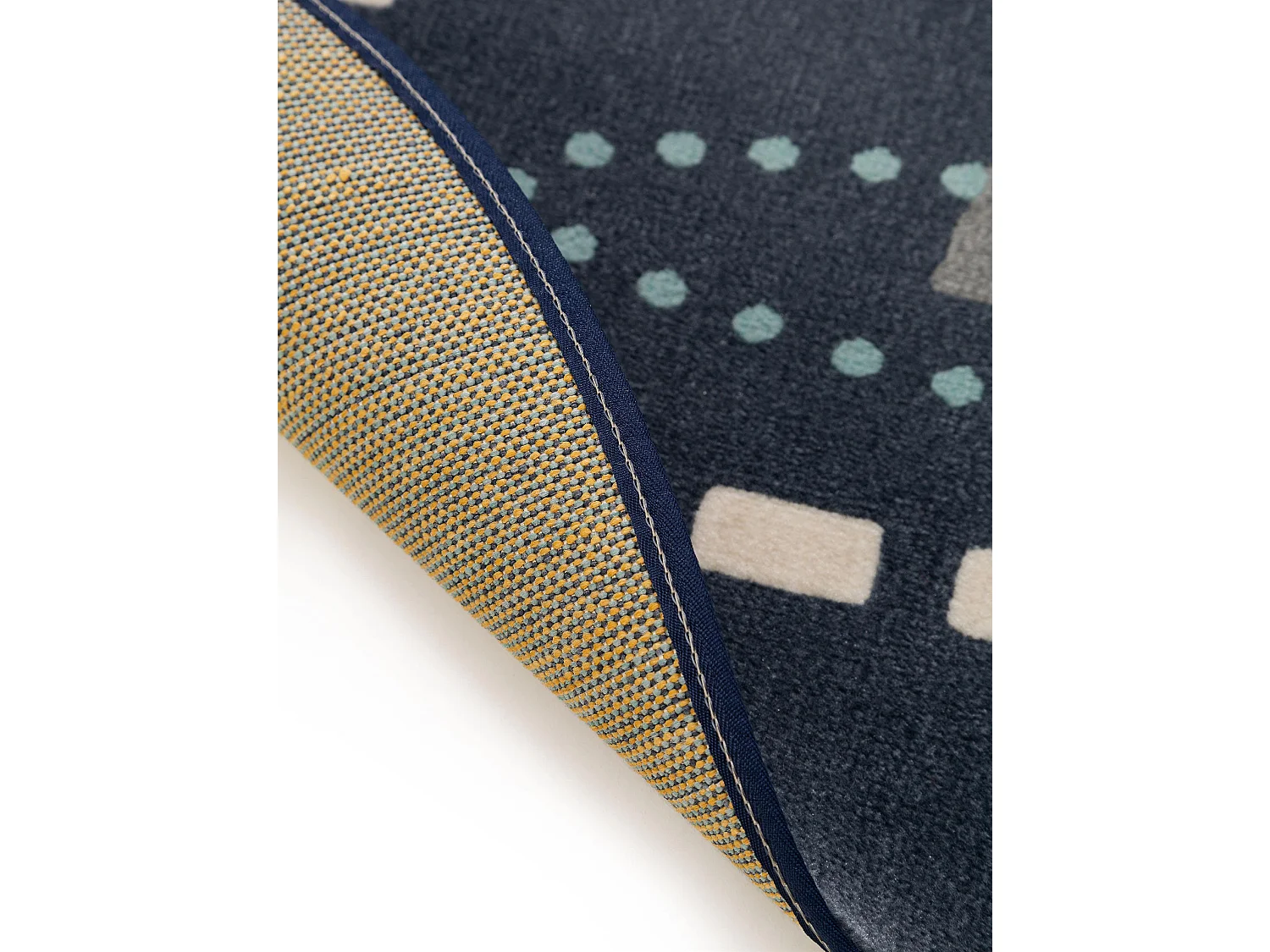 Tapis enfant Juno Bleu ø 120 cm rond